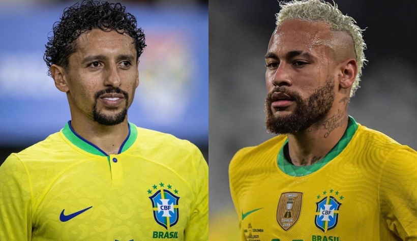  Marquinhos e Neymar se apresentam e completam seleção em Cuiabá