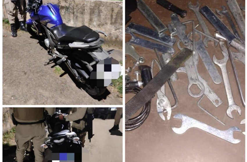  PM evita desmanche de motos com restrição de furto/roubo