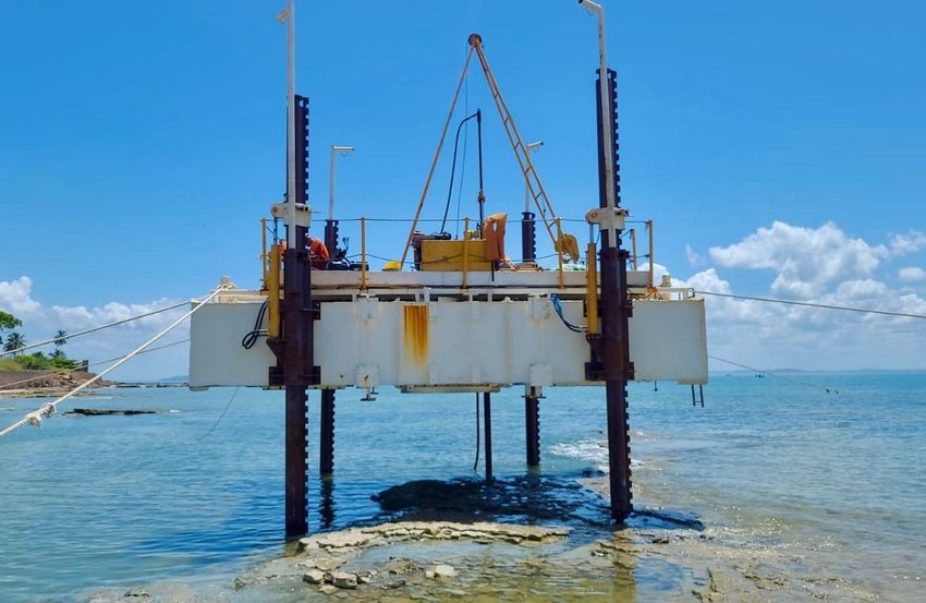  Ponte Salvador-Itaparica: etapa de sondagem na beira do mar é iniciada