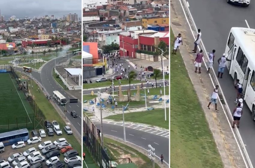  Confusão entre torcedores é registrada antes do clássico Ba-Vi em Salvador