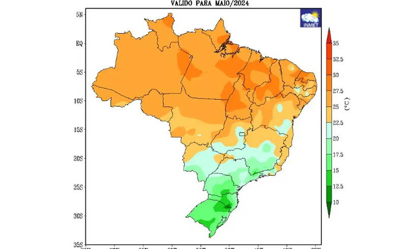  Inmet prevê geada para áreas do RS e SC