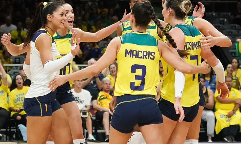  Brasil derrota Canadá na estreia da Liga das Nações Feminina