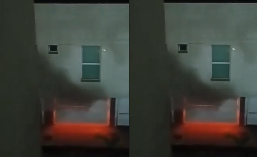  Carro pega fogo em motel de Lauro de Freitas