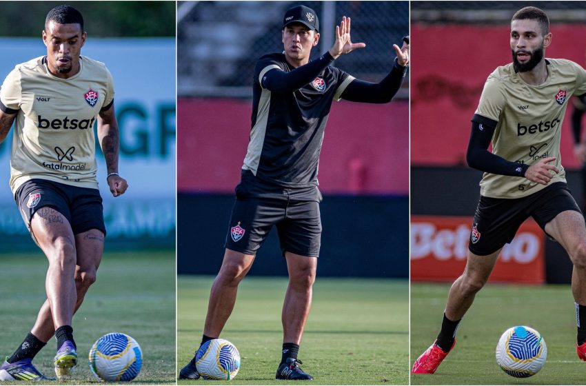  Vitória finaliza preparação para enfrentar o Botafogo nesta quinta-feira (11)