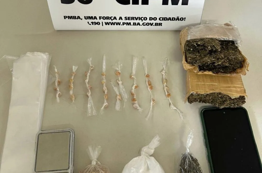  Homem é preso com drogas em Dias d’Ávila