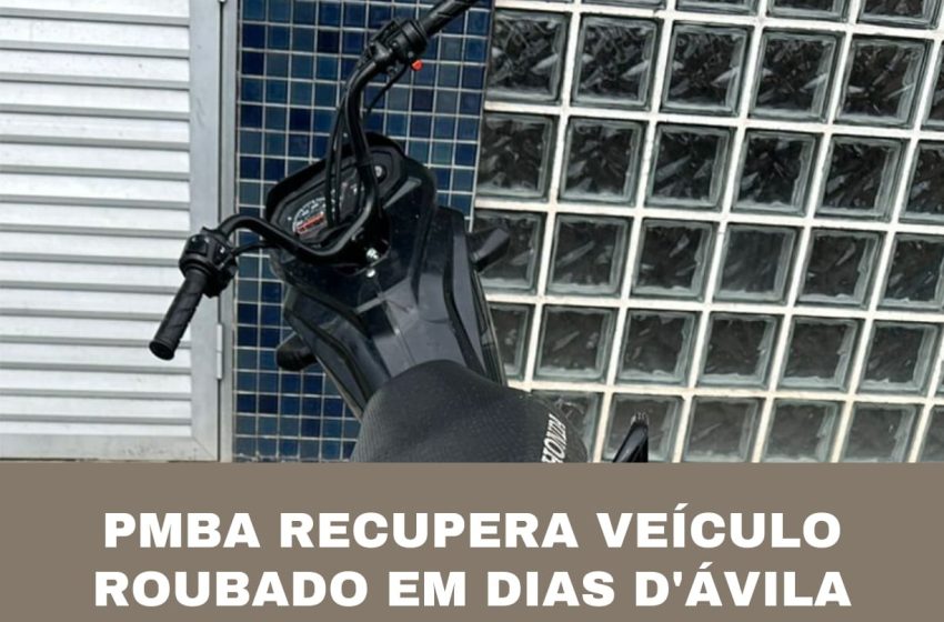  Polícia recupera moto roubada e apreende drogas em Dias d’Ávila