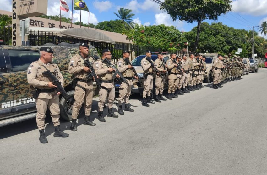  Reforço policial com unidades especiais intensifica segurança em Dias d’Ávila