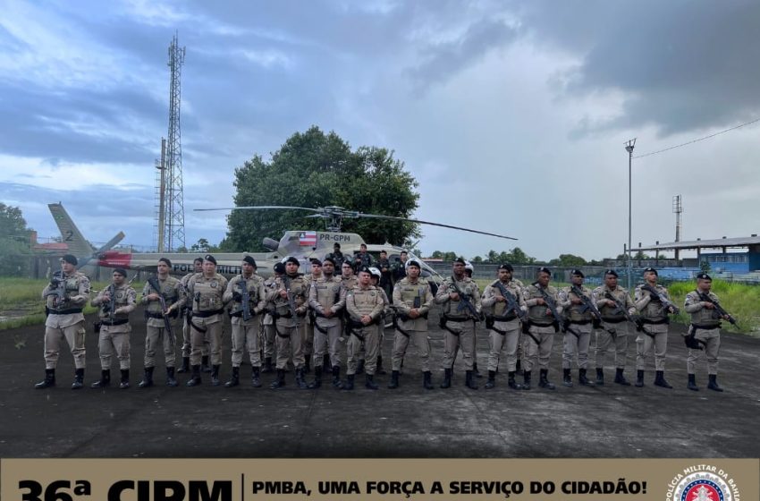  Operação ALATUS reforça segurança em Dias d’Ávila com viaturas, motos e apoio aéreo